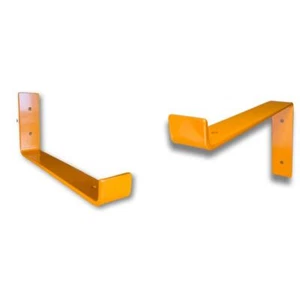 Orange scaffold board shelf brackets - 100mm - 325mm - RAL 2000 - Coloured  - Picture 1 of 5