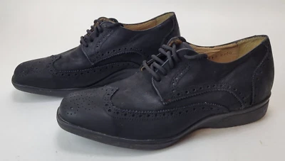 Hitchcock Wingtip Oxford Shoes Wide Shoes Lace Up Black Mens Size 8 1/2 E - Image 1 of 4