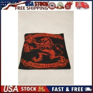 Game of Thrones I Drink and I Know Things Stark Printed Square Pillowcase 17x17" - Picture 1 of 6