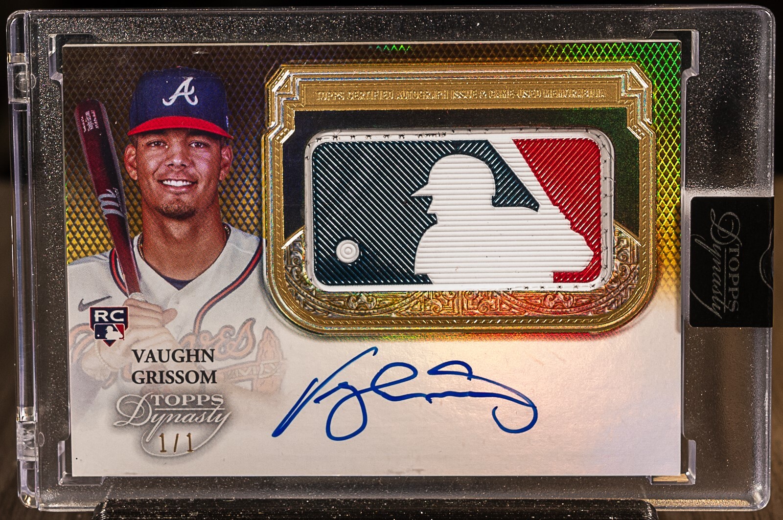 VAUGHN GRISSOM 2023 Topps Dynasty Gold RPA RC MLB Batter Logo Patch Auto 1/1