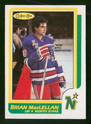 BRIAN MacLELLAN 1986-87 O-PEE-CHEE 86-87 NO 33 NRMINT+          12040 - Image 1 of 2