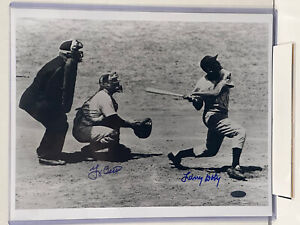 Steiner Yogi Berra /Larry Doby Signed 11X14 Hall Of  Fame Library Photo