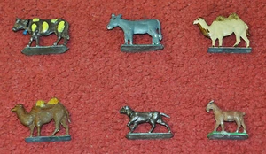 Figuras de estaño, div. Animales, pintados, alemanes alrededor de 1930 - Imagen 1 de 2