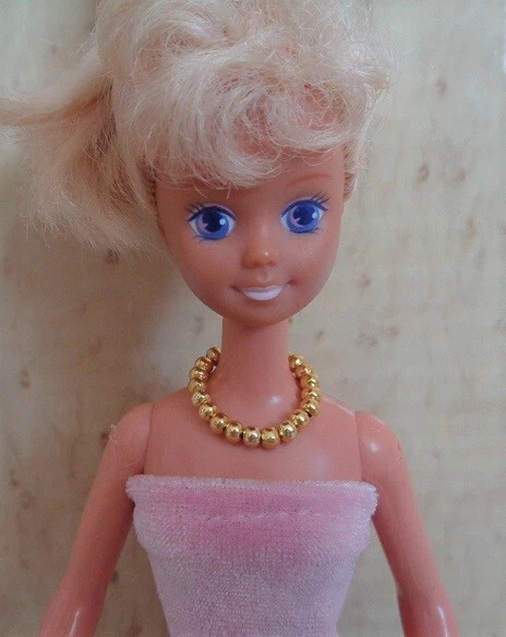 Collar de cuentas de oro #sk3 SKIPPER muñeca joyería Foto 1 de 1