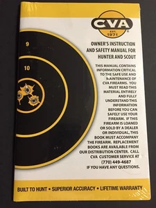 Factory original CVA Hunter & Scout models single barrel rifle owner's manual - Picture 1 of 1