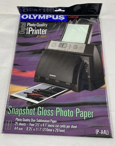 Olympus Camedia Digital High Speed Photo Quality Printer P-400 Gloss Paper 25 PC - Picture 1 of 9