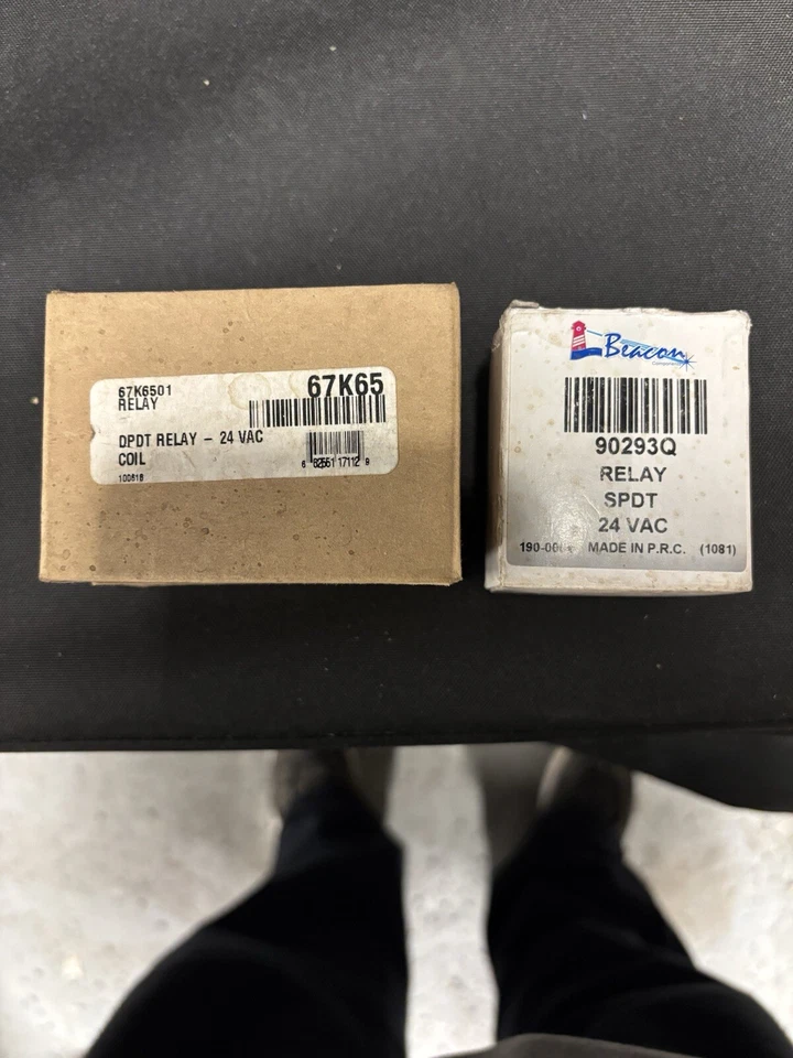 2 Relays Dpdt Relay 24v Coil And Spdt Relay 24v Coil - Image 1 of 1
