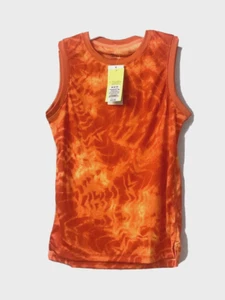 All Motion Girls Boys Sleeveless Athletic T-Shirt Tank Top M 8 10 Orange NWT - Picture 1 of 5
