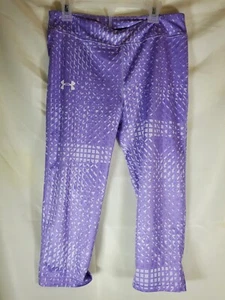  Under Armour Girls Purple YMD Fitted Leggings Size S - Picture 1 of 6