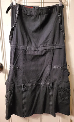 Falda larga vintage Tripp NYC talla L gótica punk industrial convertible Foto 1 de 4