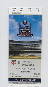 7/18/10 Minnesota Twins Chicago White Sox Inaugural Target Field 1st Walkoff Win - Picture 1 of 2