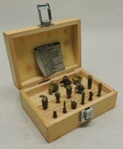 14 Pc Router Carbide Bit Set Wood Working 1/4" Shank & Box - Picture 1 of 8
