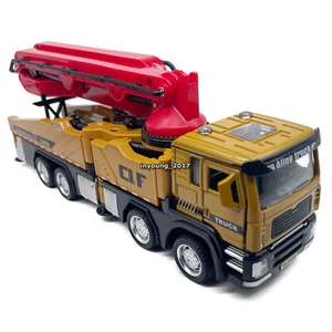 1:60 Scale Concrete Pump Truck Toy Model Alloy Diecast Construction Equipment - Picture 1 of 9