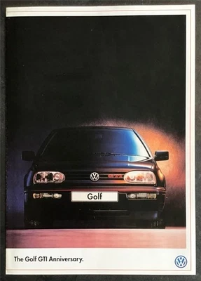 Folleto de ventas de autos aniversario VOLKSWAGEN VW Golf GTi mayo 1996 Foto 1 de 3