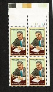 1981 U.S Commem 15c WHITNEY YOUNG Plt#Blk of 4  Sc#1875 M/NH/OG GEM! - Picture 1 of 1