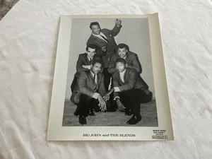 Big John and the Fabulous Blends 1960s Publicity Photo 8”x10” Brockton Ma - Picture 1 of 6