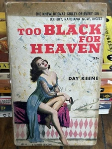 ZENITH BOOKS  TOO BLACK FOR HEAVEN 1959 DAY KEENE  Revenge Noir - Picture 1 of 3