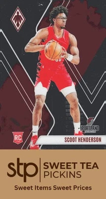 2023-24 Panini Phoenix #298 Scoot Henderson Phoenix Red Ice - Image 1 of 2