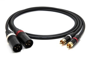enoaudio Mogami 2534 Stereo Paar (L,R) Kabel | Rean Gold Cinch RCA - XLR male - Picture 1 of 7