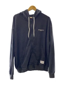 Neighborhood Black Zip-Up Hoodie Solid Polyester Streetwear Layered Style Size L - Picture 1 of 8