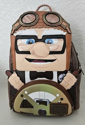 Mini Mochila Loungefly Disney Parks Pixar UP Carl Pilot - Nueva con Etiquetas Foto 1 de 4