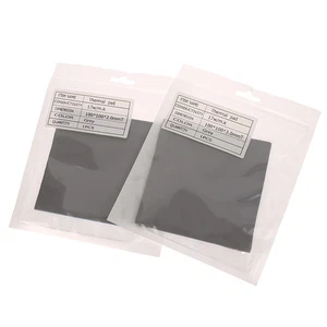 Tampon thermique 100 x 100 mm GPU CPU dissipateur thermique refroidissement coussin en silicone conducteur - Photo 1/16