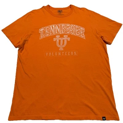 Camiseta masculina manga curta 47 Brand Tennessee Volunteers tamanho grande laranja - Imagem 1 de 4