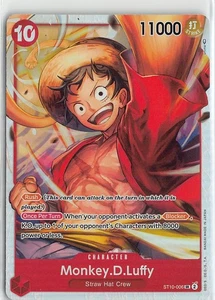 Lámina One Piece Ultra Deck The Three Captains súper rara #ST10-006 Monkey.D.Luffy - Imagen 1 de 2