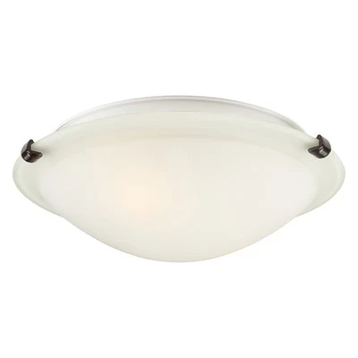 Forte Lighting 2799-02 2 Light 12"W Flush Mount Bowl Ceiling - Bronze - Image 1 of 4