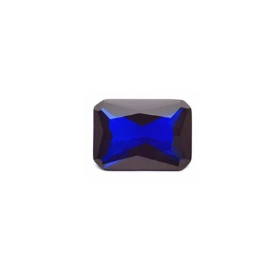 Blue Spinel Rectangle Faceted Gemstone Radiant Cut Vivid Blue Spinel - Image 1 of 3