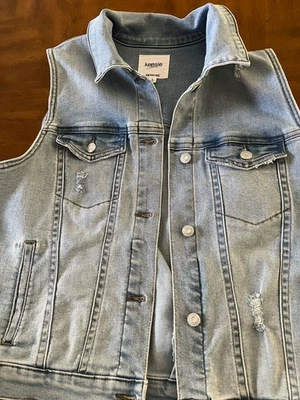 Chaleco Chaqueta Kenzie Jean Grande Nuevo Sin Etiquetas Foto 1 de 4
