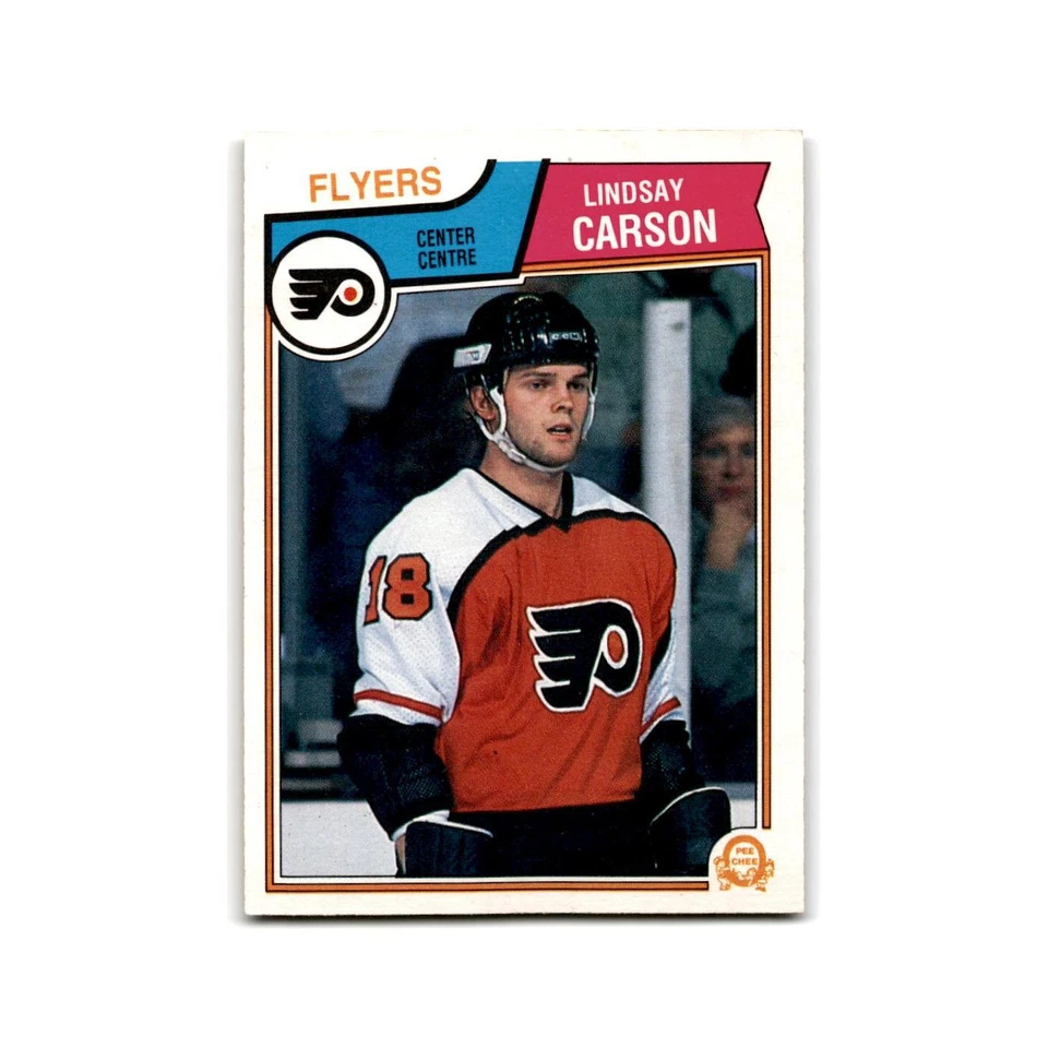 1983 O-Pee-Chee Lindsay Carson RC Philadelphia Flyers #261 - Image 1 of 3