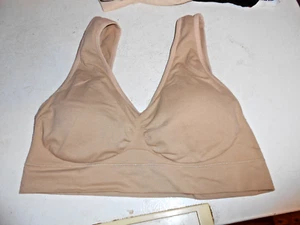 Women size 3X, beige wireless removable pad Genie Bra - Picture 1 of 2