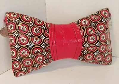 Monedero vintage Vera Bradley FRILL Y2K arco plástico forrado rosa 8,5" Foto 1 de 4