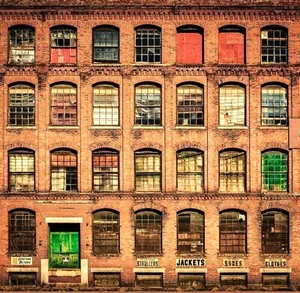 HO Scale Building Background Flat / Front 2D, "Factory Bldg 05" Brand New!!! - Picture 1 of 1