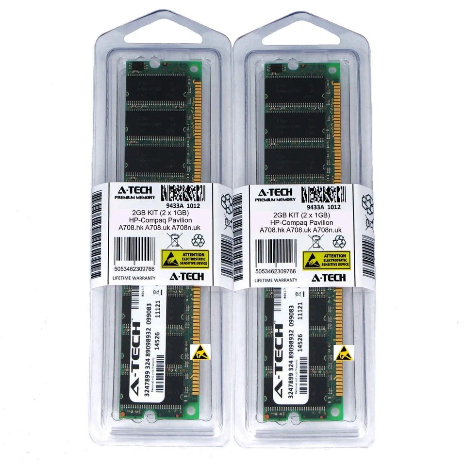2GB KIT 2 x 1GB HP Compaq Pavilion A708.hk A708.uk A708n.uk PC3200 Ram Memory - Image 1 of 1