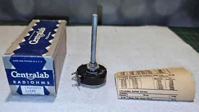 Potenciómetro CENTRALAB A-130 (72-105) 500.000 ohmios Foto 1 de 4