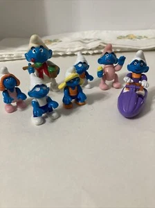 Vintage Smurfs, Mix Lot of 7 Misc. Figures 1996 - Picture 1 of 5