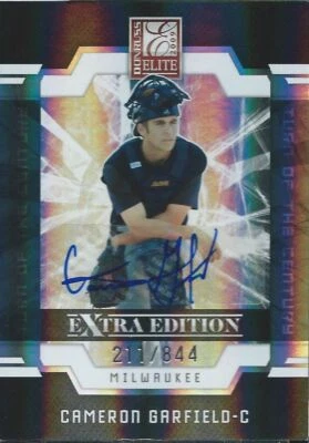 (HCW) 2009 Donruss Elite Extra Edition CAMERON GARFIELD  #/844 Auto 01412 01413 - Image 1 of 2