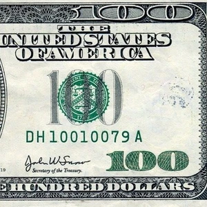 2003 $100 FRN (( Birthday - Anniversary )) "" January 1, 1979 "" # DH10010079A- - Picture 1 of 3
