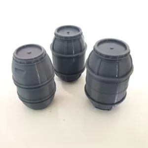 3xCustom Frachtcontainer Fässer für 6" Figur Diorama 1:12 MASSSTAB - Bild 1 von 5