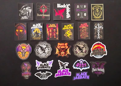 BLACK SABBATH OZZY OSBOURNE STICKERS Black Sabbath Vinyl Stickers Ozzy Osbourne Prince Of Darkness Gothic Bat Tribute