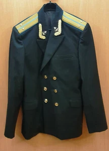 Vintage Militär Marine Tunika Paraden UdSSR 1990 Wolle Leutnant - Bild 1 von 8