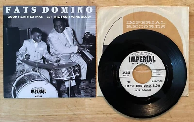 45 7" SP PROMO FATS DOMINO GOOD HEARTED MAN - Image 1 of 2