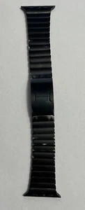 Utilisé Et Grande Condition (Rare) Apple 42mm/44mm Acier Inoxydable Noir Lien - Photo 1 sur 3