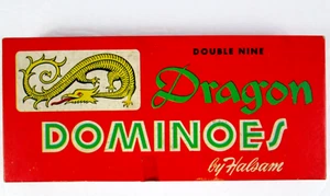 Halsam Dragon Double Nine Dominoes Juego Nº Caja roja 920 55 piezas - Imagen 1 de 10