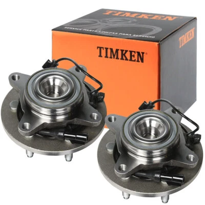 Par de bujes de cojinetes de rueda delantera Timken para Ford Expedion Lincoln Navigator 2003-06 Foto 1 de 4