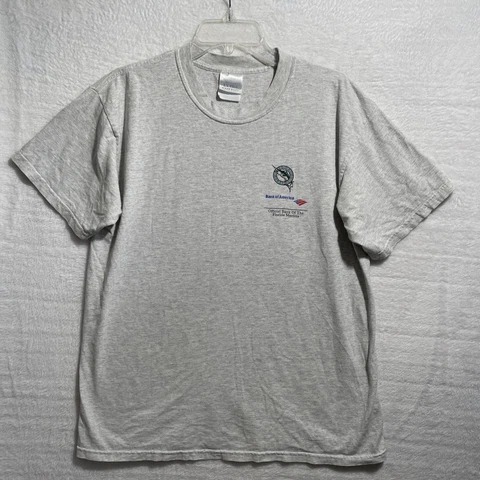 Vtg Florida Marlins Stadium Promo Shirt Mens Large Gray Crew Neck Short Sleeve Cover