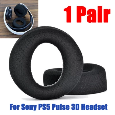 Ear Pads for Sony PS5 Pulse 3D Headset Soft Foam Cushion Covers Replacement