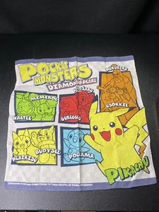 Pañuelo Pokemon Pocket Monsters Nintendo vintage - Imagen 1 de 5